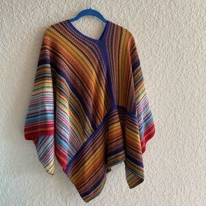 Missoni Vibrant Striped Poncho